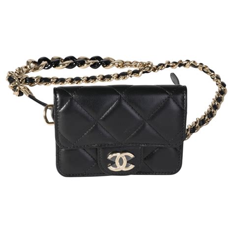 chanel black belt bag